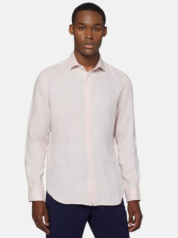 Boggi Milano Regular fit Button Up Shirt in Pink: front