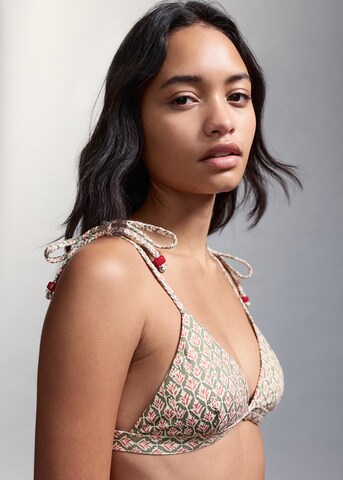 MANGO TEEN Triangle Bikini 'Leti' in Green