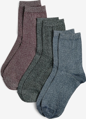 Chaussettes 'PCSHIRLEY' PIECES en bleu : devant