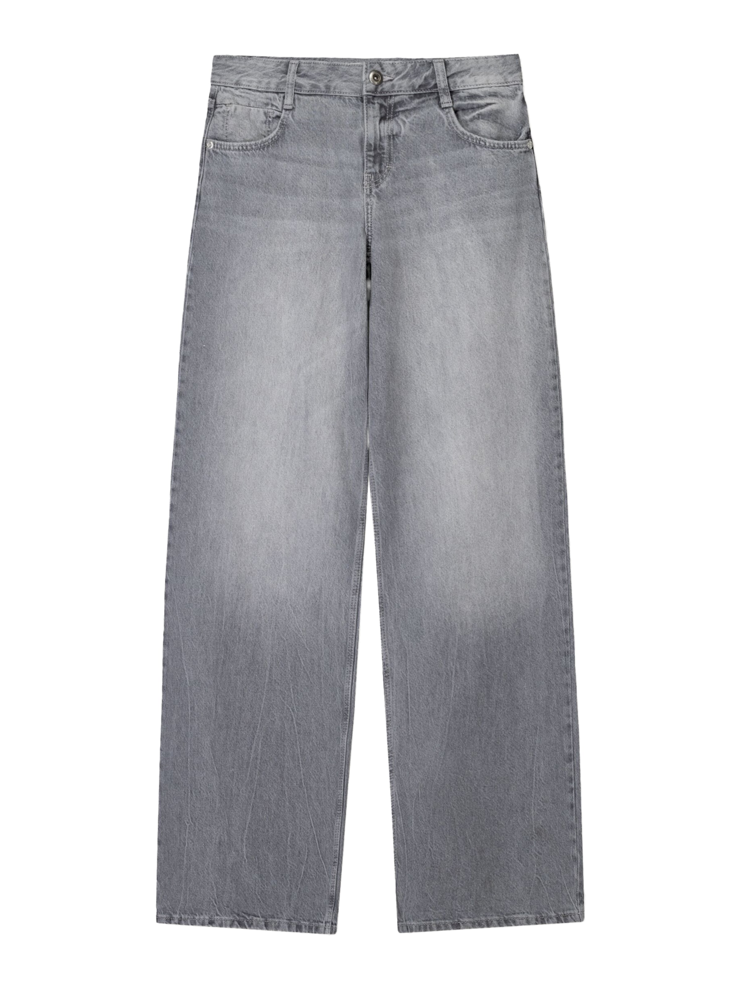 Bershka Дънки в сиво: отпред