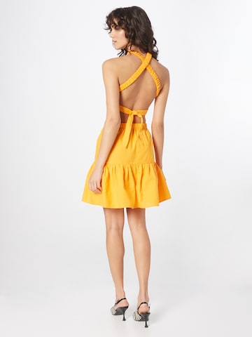 Warehouse Καλοκαιρινό φόρεμα σε πορτοκαλί