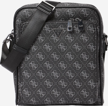 juoda GUESS Rankinė su ilgu dirželiu 'MILANO CROSSBODY POCKET M': priekis