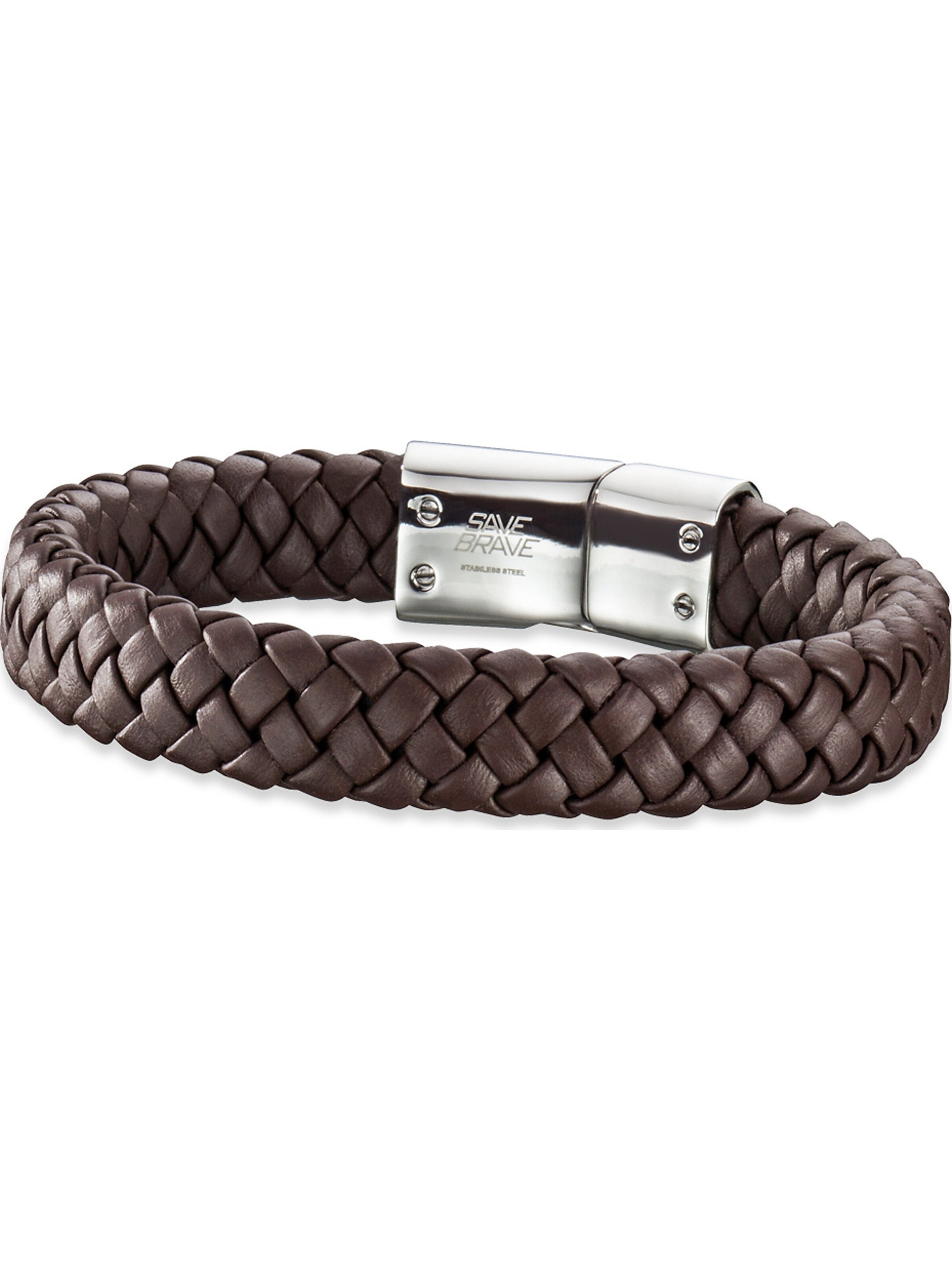 Männer Schmuck SAVE BRAVE Armband 'Harry' in Braun - ZS71821 Männer Schmuck SAVE BRAVE Armband 'Harry' in Braun - ZS71821