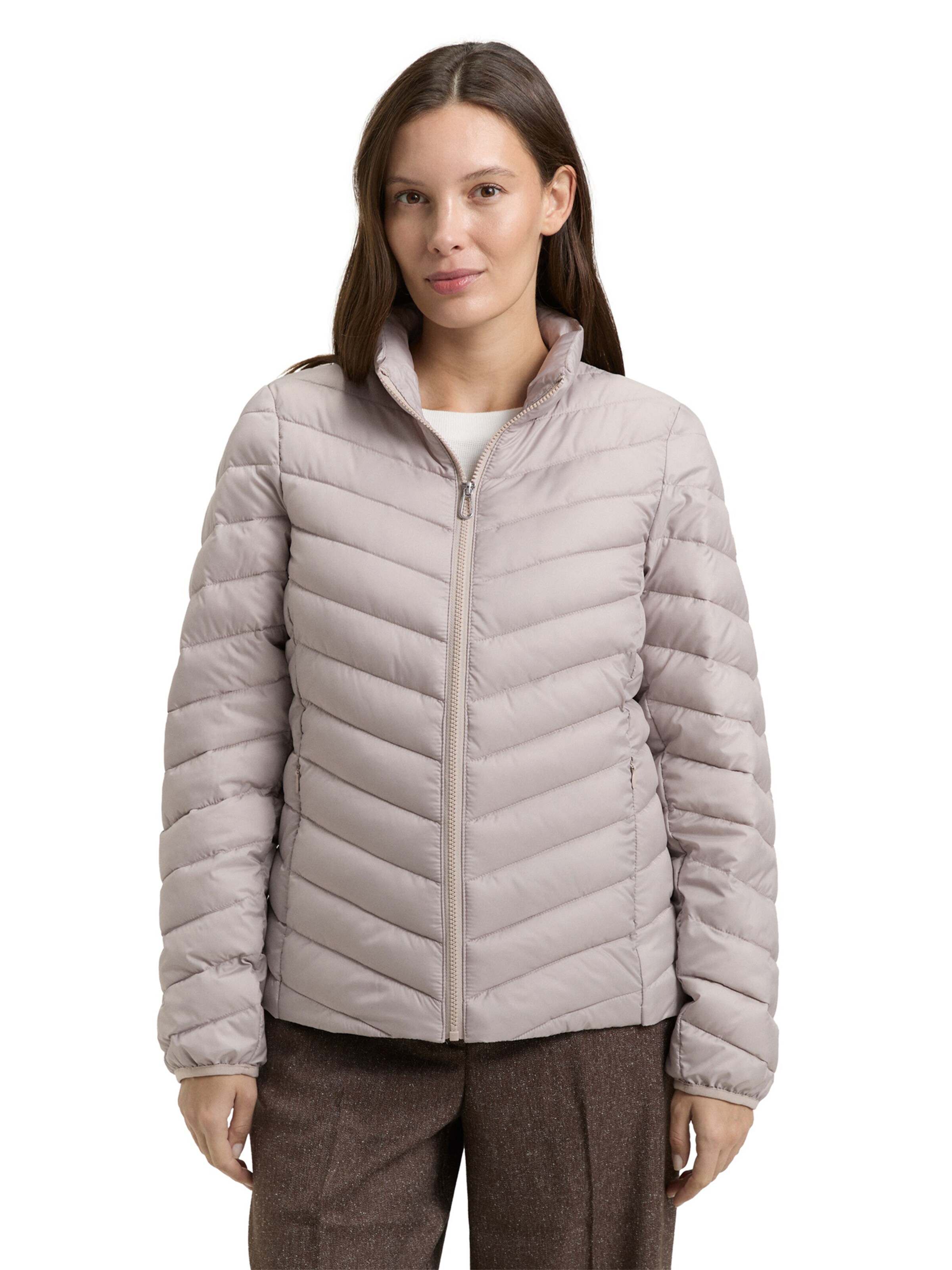 TOM TAILOR - Casaco meia-estação em cinzento: frente