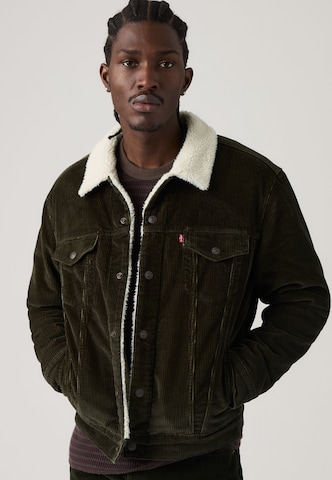 LEVI'S ® Демисезонная куртка 'Type III Sherpa Trucker' в Зеленый