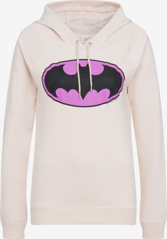 LOGOSHIRT Sweatshirt 'DC Comics - Batman' in Beige: front