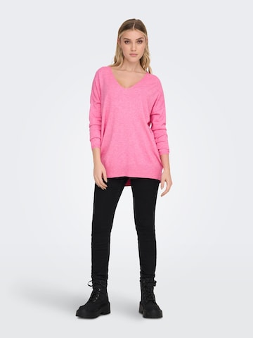 ONLY Sweter 'Lely' w kolorze różowy