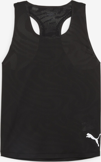 PUMA Sporttop 'RUN ULTRASPUN' in de kleur Zwart / Wit, Productweergave