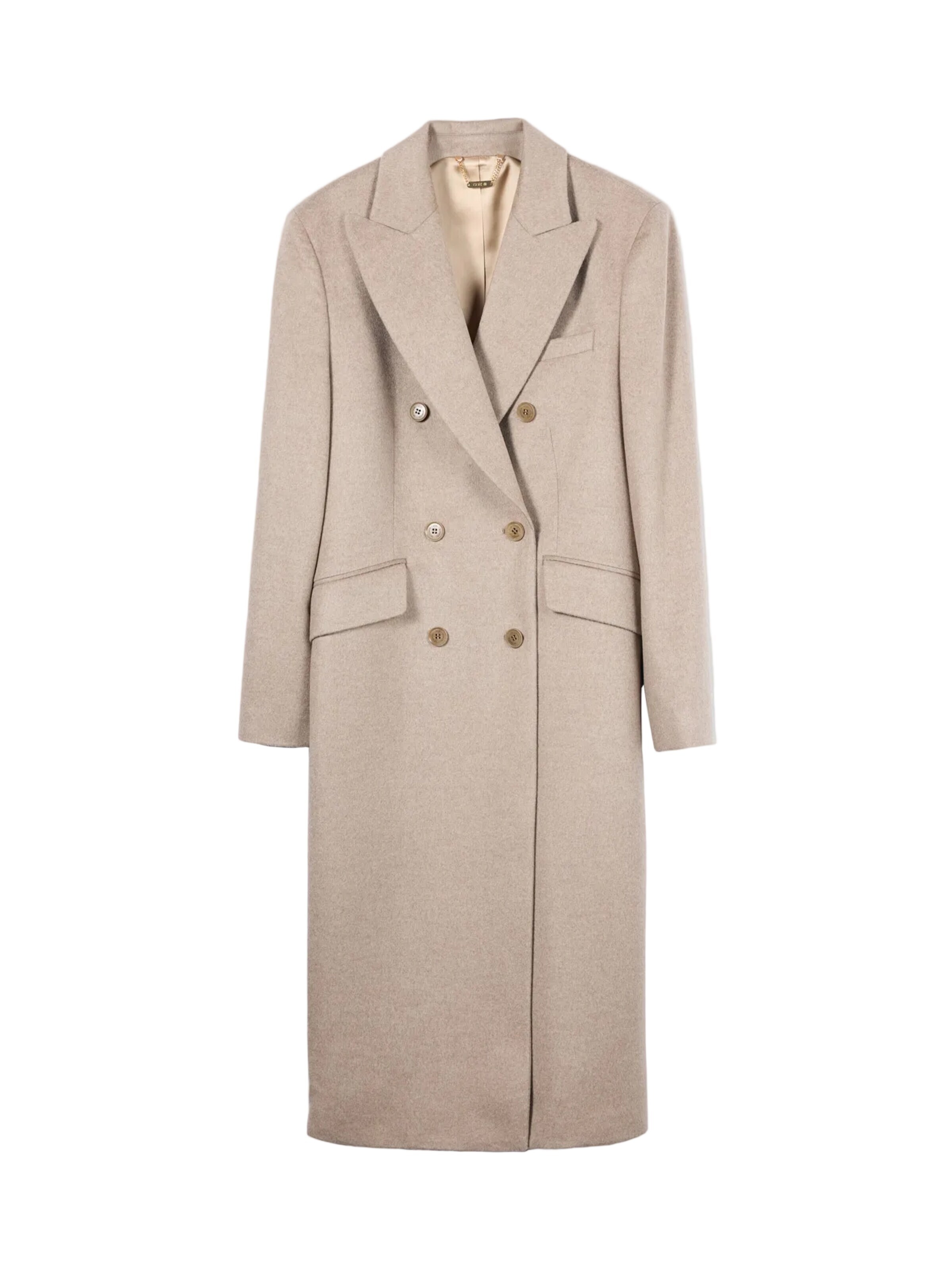 Cappotto di mezza stagione 'Double-Breasted Long Coat' di GOBI Cashmere in grigio: frontale