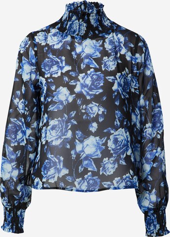 Gina Tricot Blouse in Blauw: voorkant