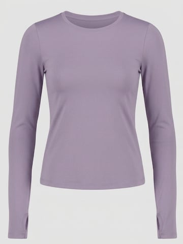 YO-GAYA Sporttop 'Long Sleeve Top' in Lila: voorkant
