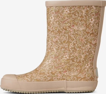 Wheat Rubber Boots 'Muddy mit Druck' in Pink: front