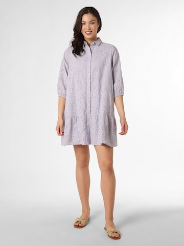 Marie Lund Shirt Dress in Purple: front