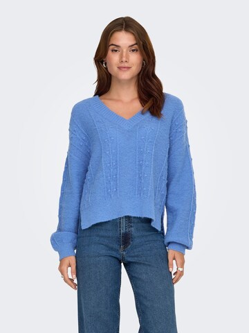 JDY Trui 'JDYSIGRID' in Blauw: voorkant