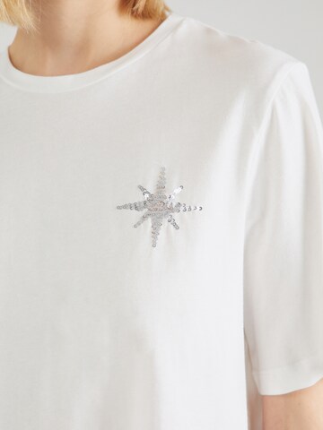 VILA T-shirt i vit