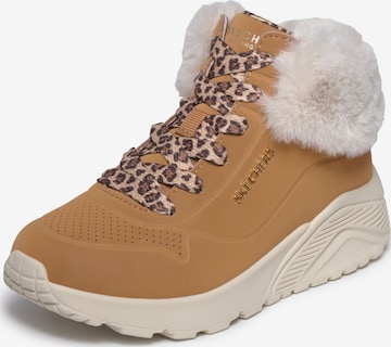 SKECHERS Talvisaappaat 'Uno' värissä ruskea: etupuoli