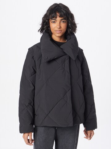 Calvin Klein Winterjas in Zwart: voorkant