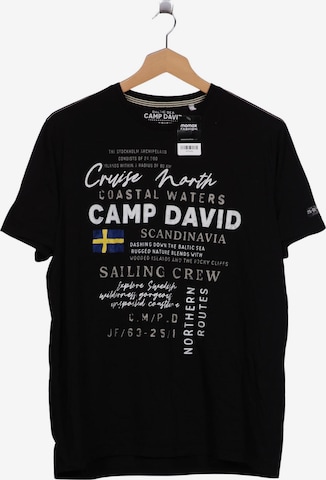 CAMP DAVID T-Shirt 4XL in Schwarz: Vorderseite