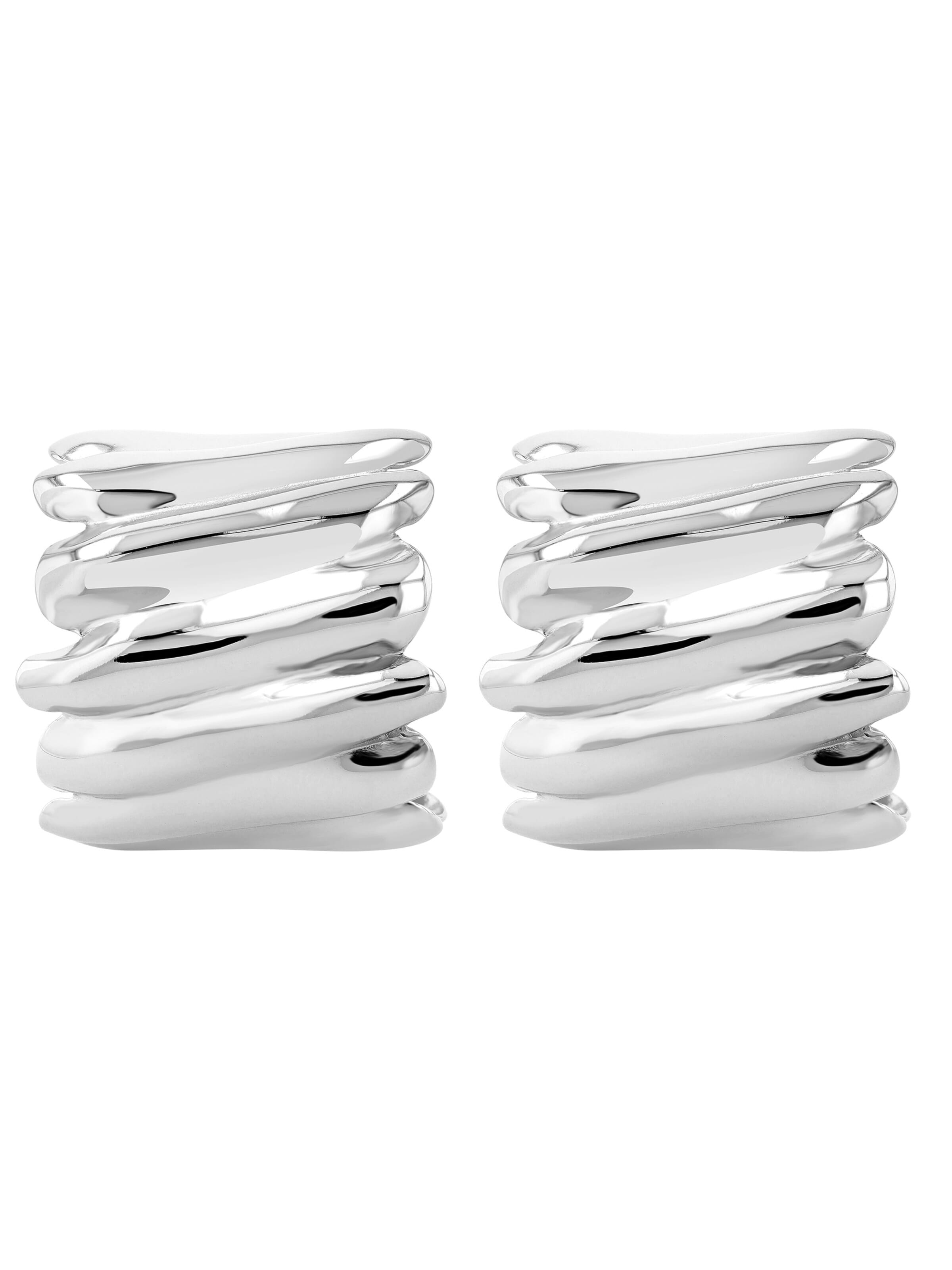 Akzent Earrings '"Regina" aus langlebigem Edelstahl, wasserfest, mit' in Silver