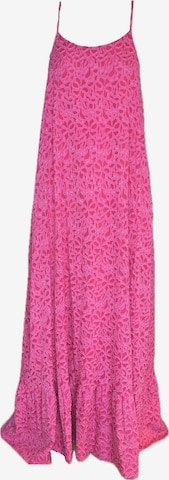 Introvertie VIENNA Zomerjurk 'Madeira A-line Maxi Dress' in Roze: voorkant