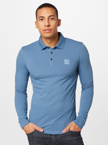 BOSS - Camisa 'Passerby' em azul: frente