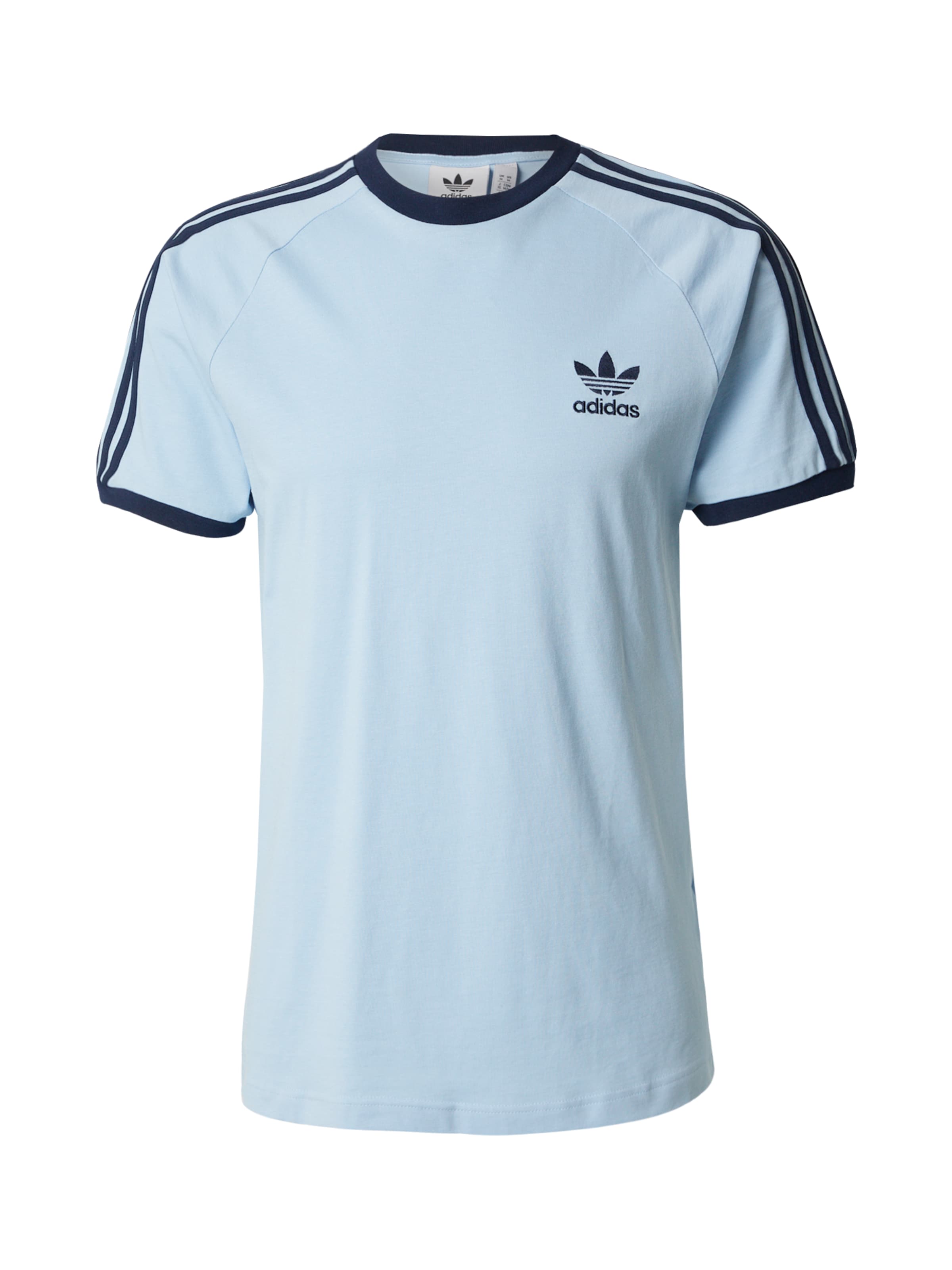 ADIDAS ORIGINALS Shirt 'Adicolor Classics' in Navy, Lichtblauw | ABOUT YOU