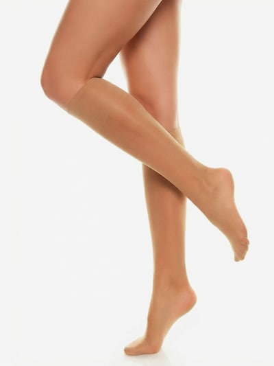 GLAMORY Knee socks 'Fit 20 extraweite Kniestrümpfe' in 19-47 in Beige, Item view