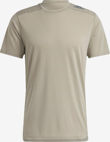 ADIDAS SPORTSWEAR Funkční tričko 'Designed For Training' – béžová: přední strana