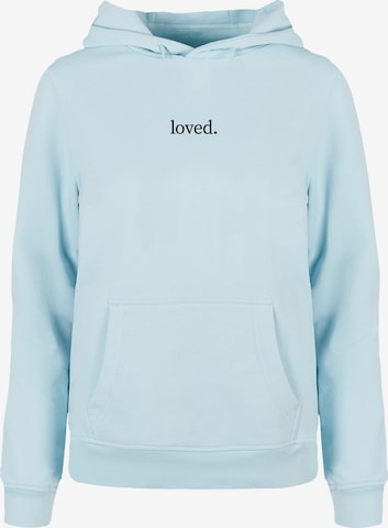 Merchcode Sweatshirt 'Love' in Blau: predná strana