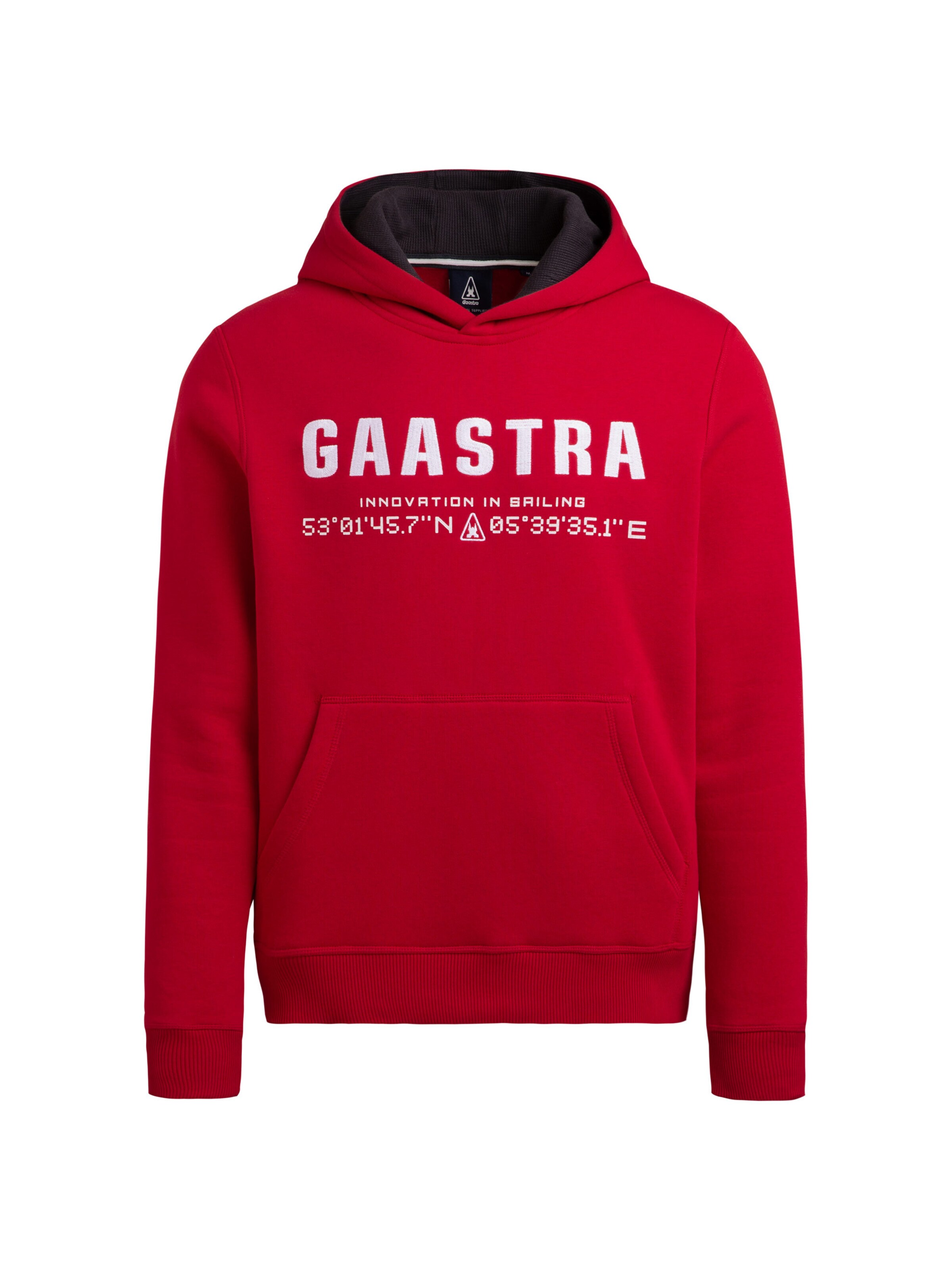 Gaastra Hoodie mit Logo-Stickerei in Rot: Vorderseite
