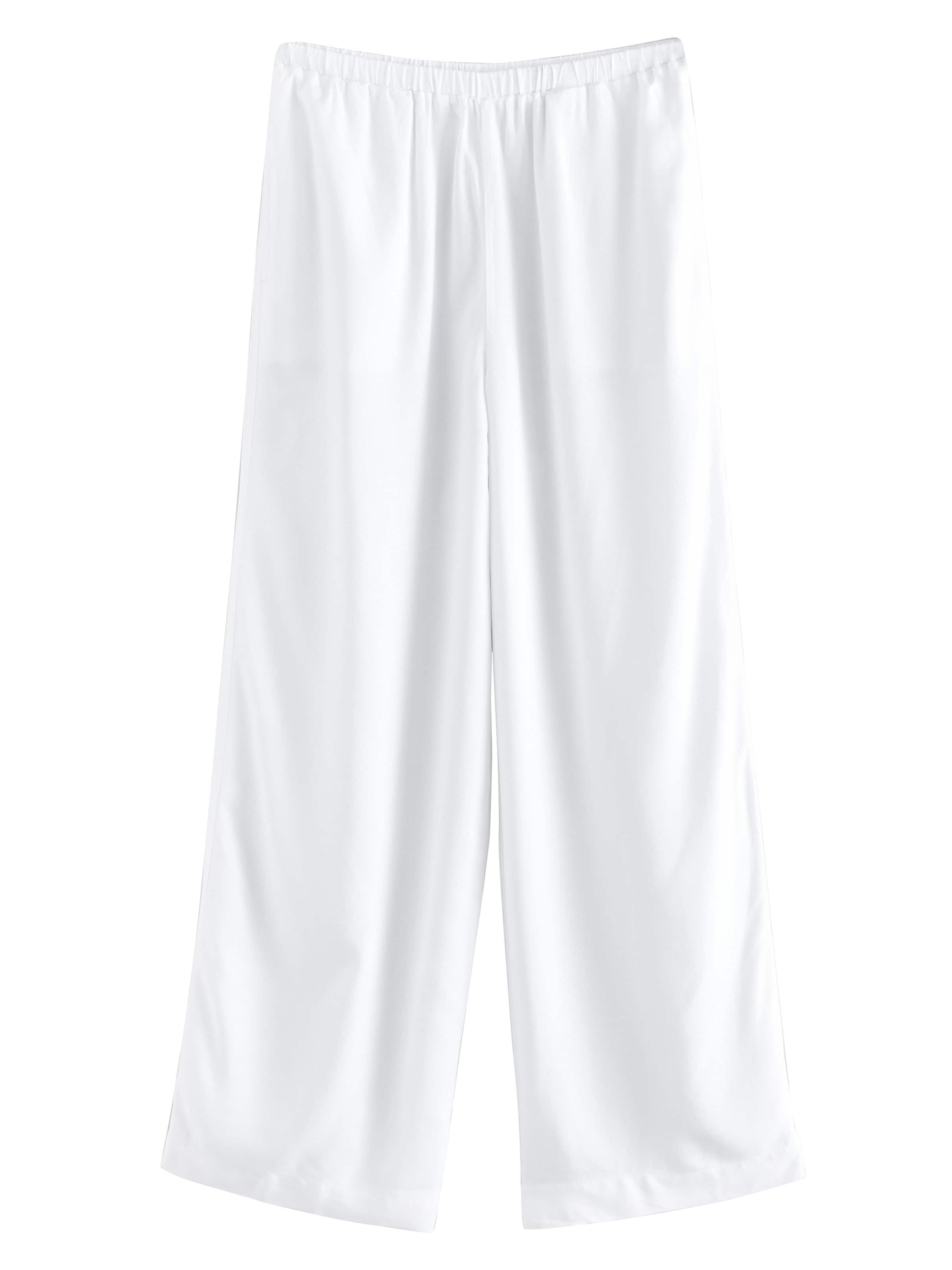 Next - Pierna ancha Pantalón en blanco: frente