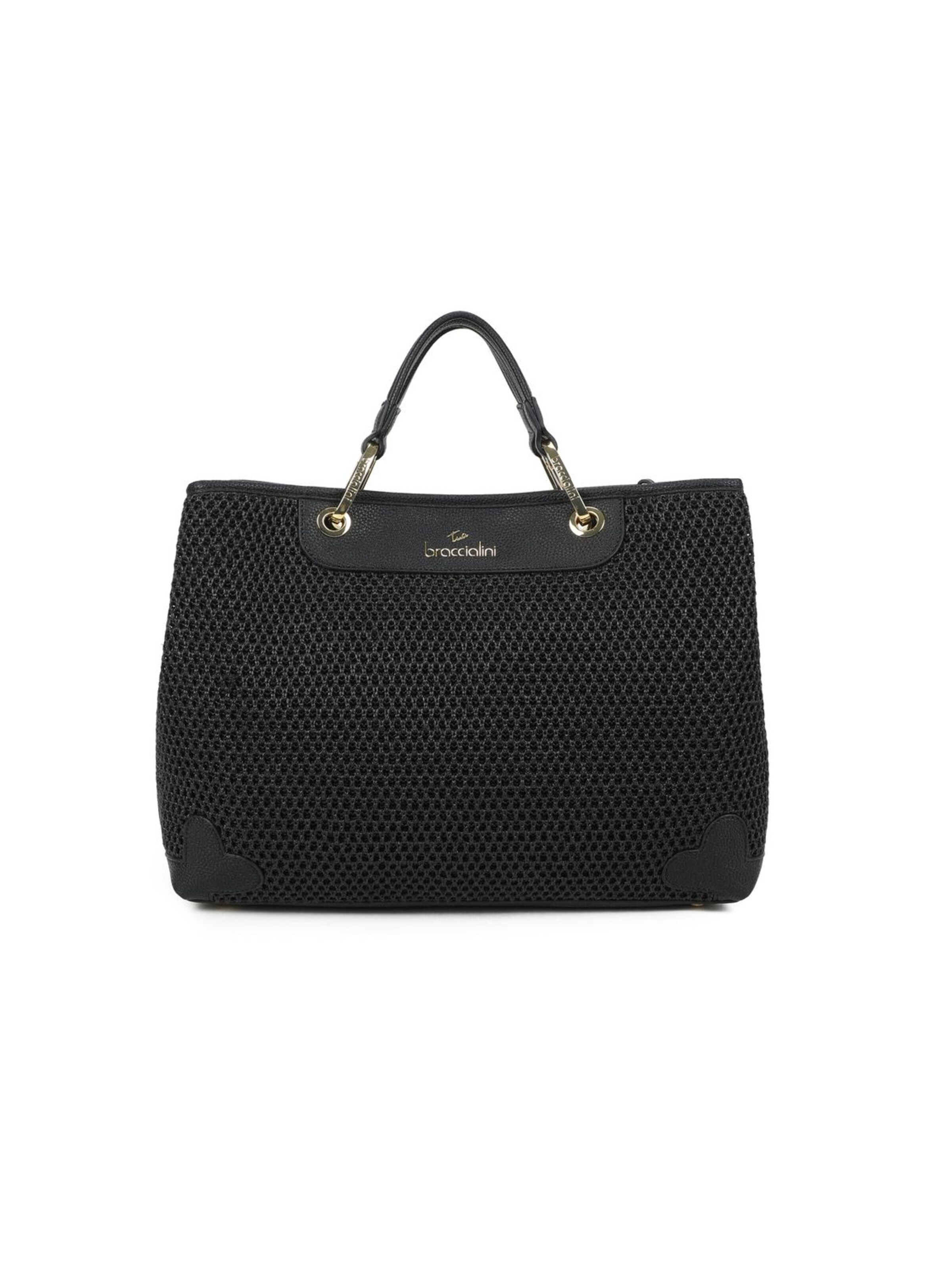 Braccialini Handbag 'Beth Tricot' in Black: front
