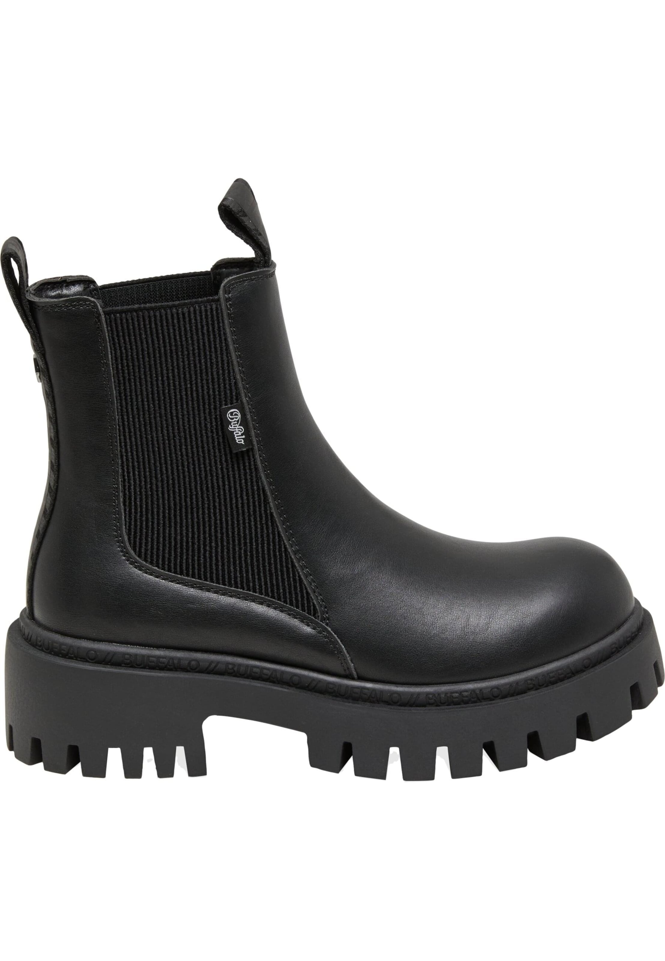 Chelsea Boots 'Zanos' BUFFALO en noir : devant