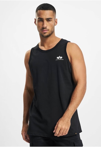 T-Shirt ALPHA INDUSTRIES en noir : devant