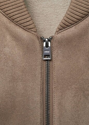 MANGO MAN Between-Season Jacket 'Anil' in Brown
