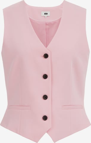 Gilet WE Fashion en rose : devant