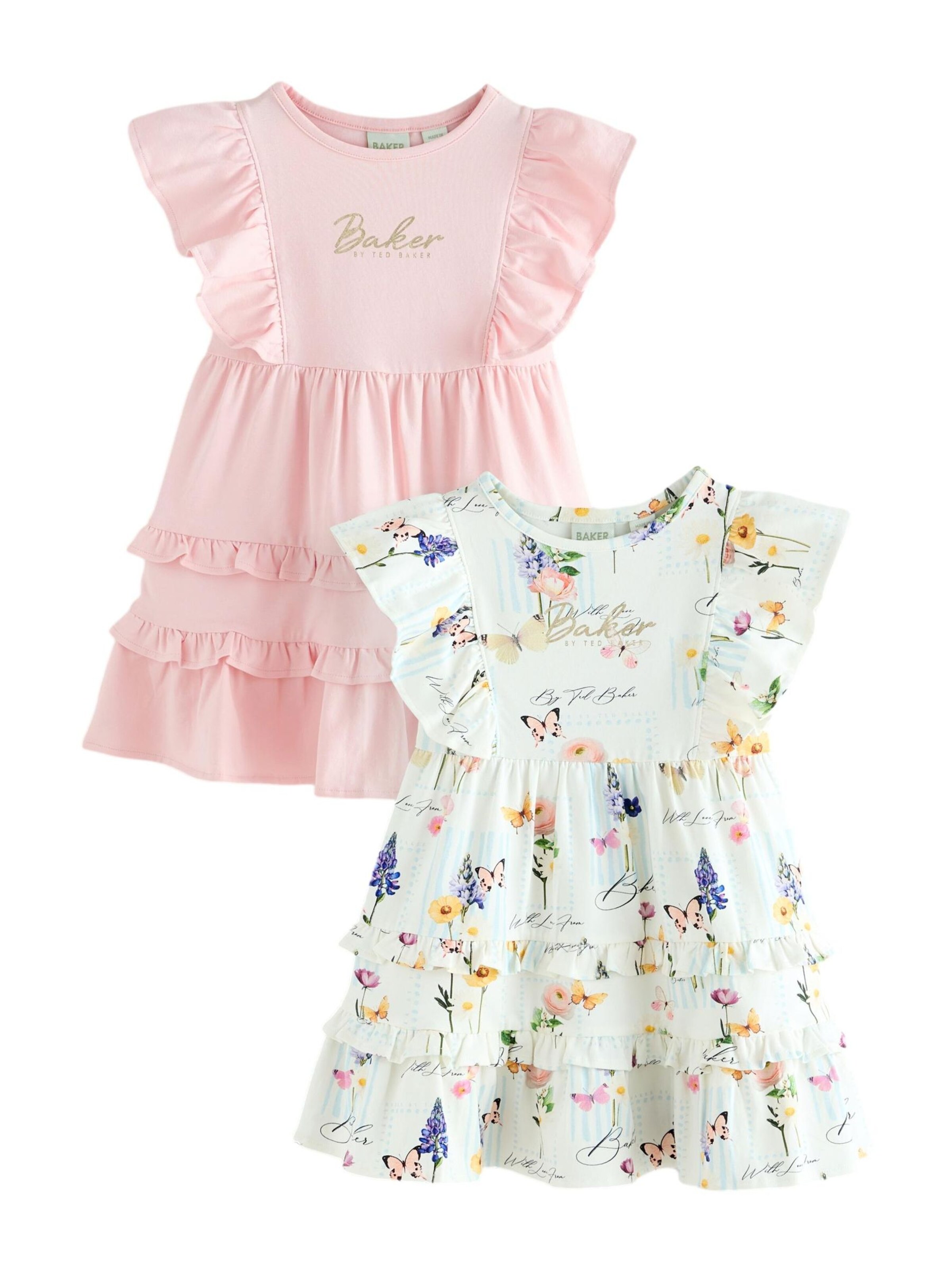 Baker by Ted Baker Платье в Ярко-розовый: спереди