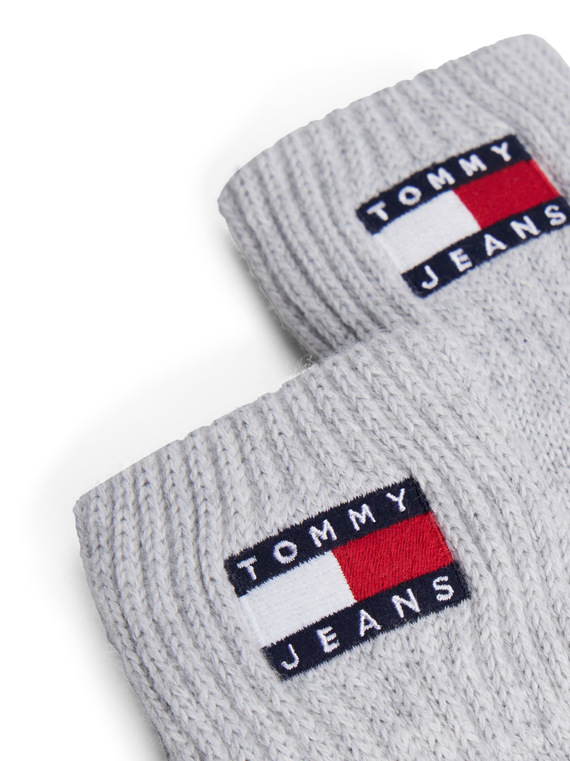 Tommy Jeans Prstové rukavice 'HERITAGE' - Sivá