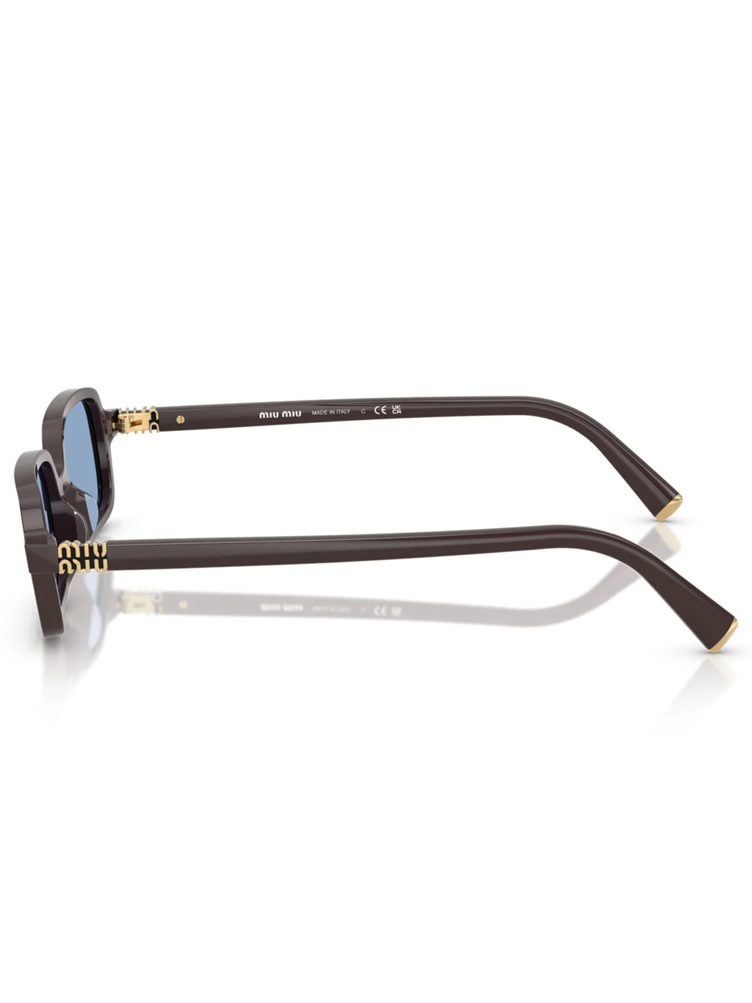 Miu Miu Sonnenbrille 'Miu Miu Occhiali da Sole MU11Z 22C60O Marrone/Azzurro Donna'‌‌‌‌‌‌ in Braun