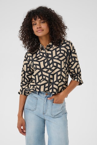 Kaffe Blouse 'Velana' in Beige: voorkant