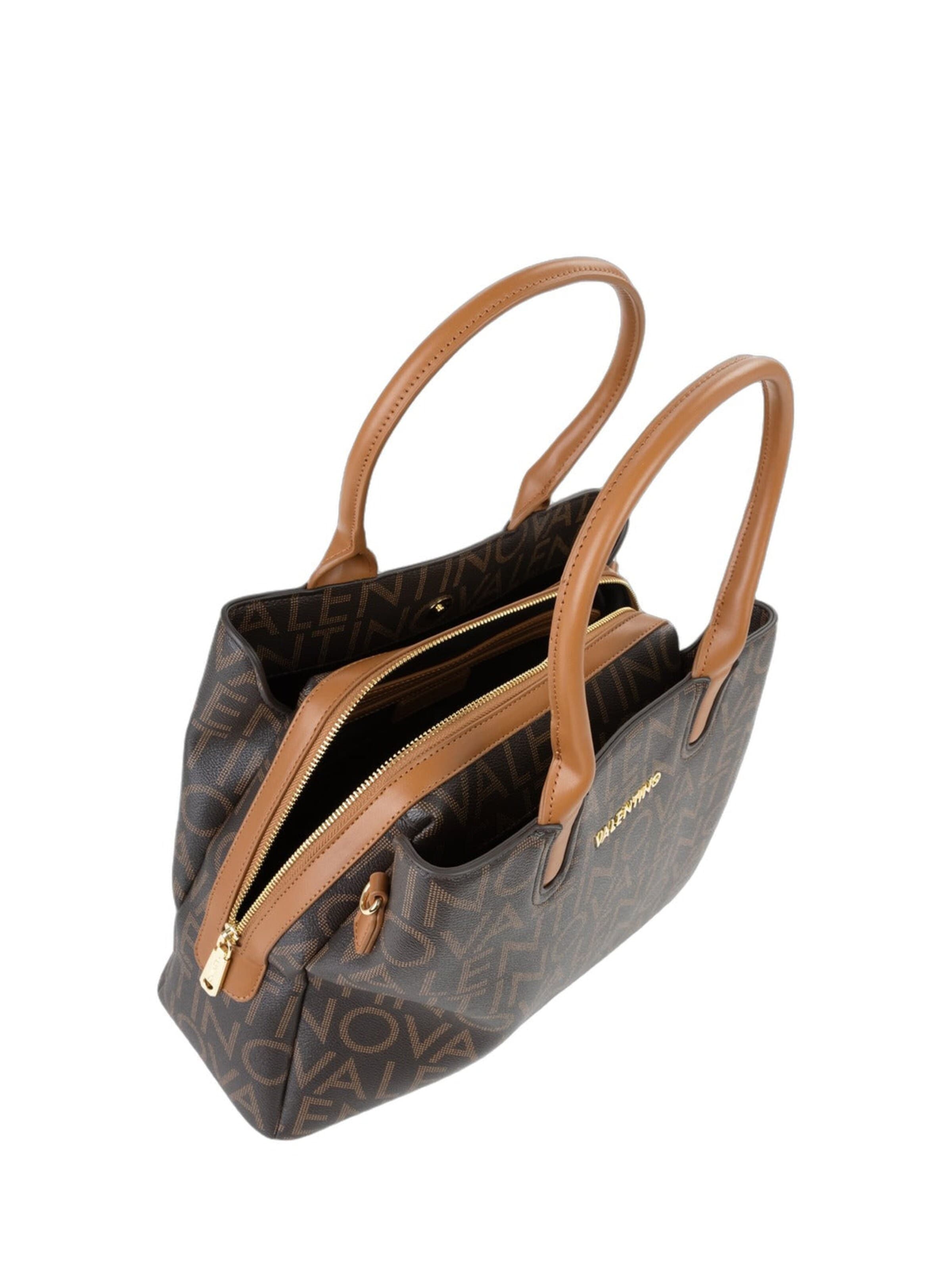 VALENTINOShopper torba 'Valentino Porte Document Regina Re Marron Femme Moro/Naturale' - smeđa boja