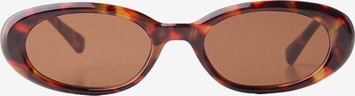 Bershka Sonnenbrille in braun / dunkelbraun / orange, Produktansicht