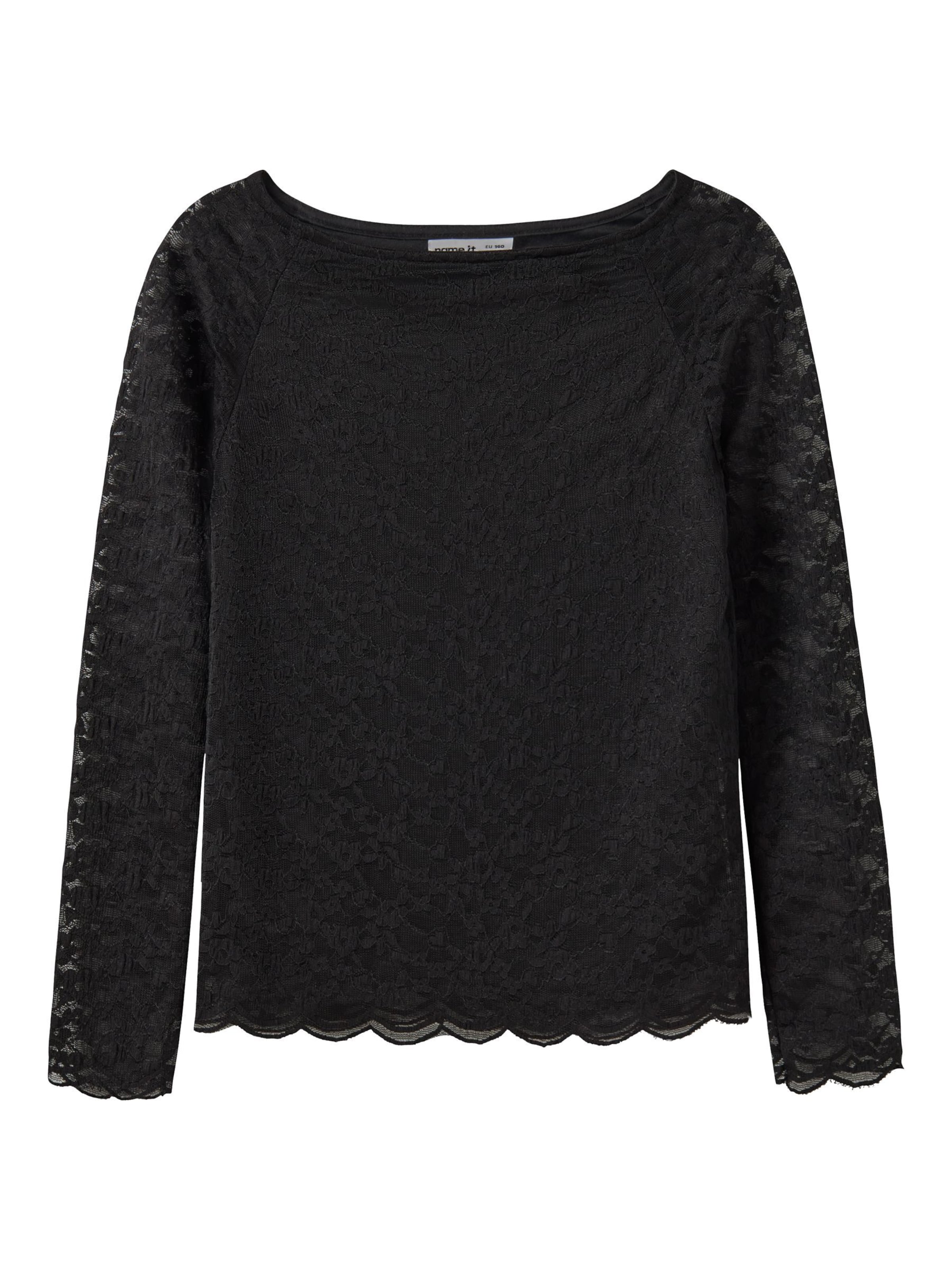 NAME IT - Blusa en negro: frente