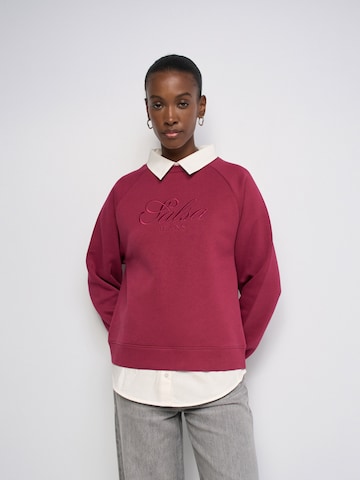 Salsa Jeans Trui in Rood: voorkant