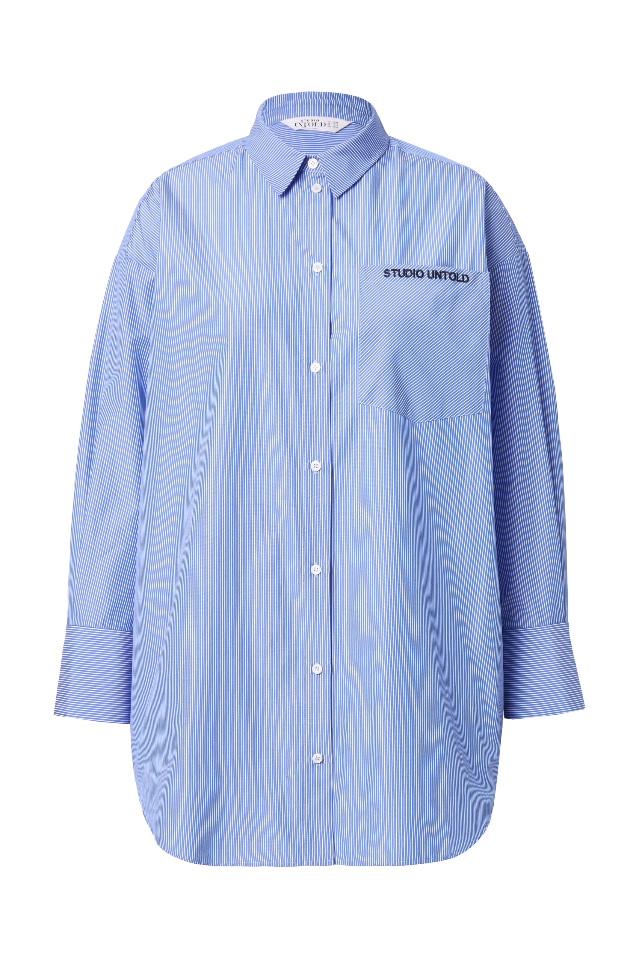 Chemisier Studio Untold en bleu : devant
