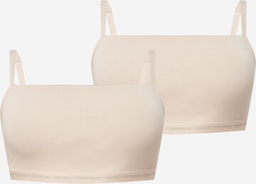 Calvin Klein Underwear Plus BH in Beige: voorkant