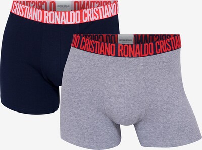 CR7 - Cristiano Ronaldo Retroshorts in graumeliert / schwarz, Produktansicht