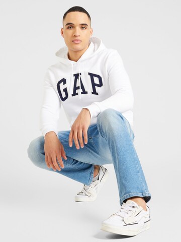 GAP Sweatshirt 'HERITAGE' i hvid