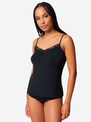 Skiny Spaghettitop ' Modal Lace ' in Beige: Vorderseite