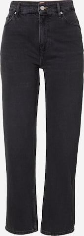 BOSS Orange Loose fit Jeans in Black: front